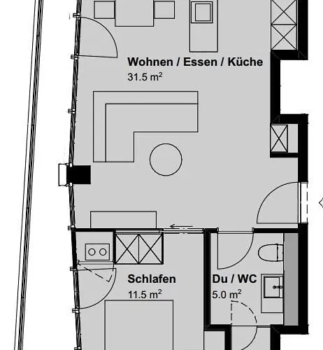 Spacious 1 Bedroom With Balcony شقة زيورخ